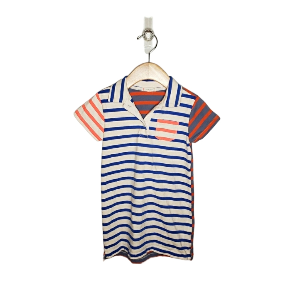 Crewcuts 3T Toddler Girl Preppy Striped Short Sleeve Polo Dress